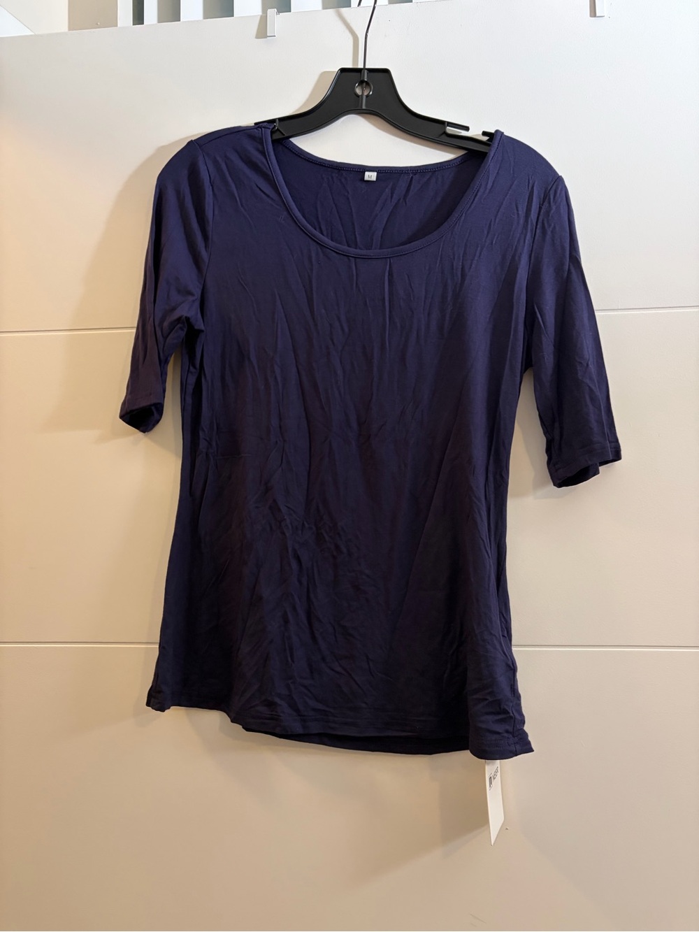 Women's Scoop Neck Short Sleeve Tee - Navy